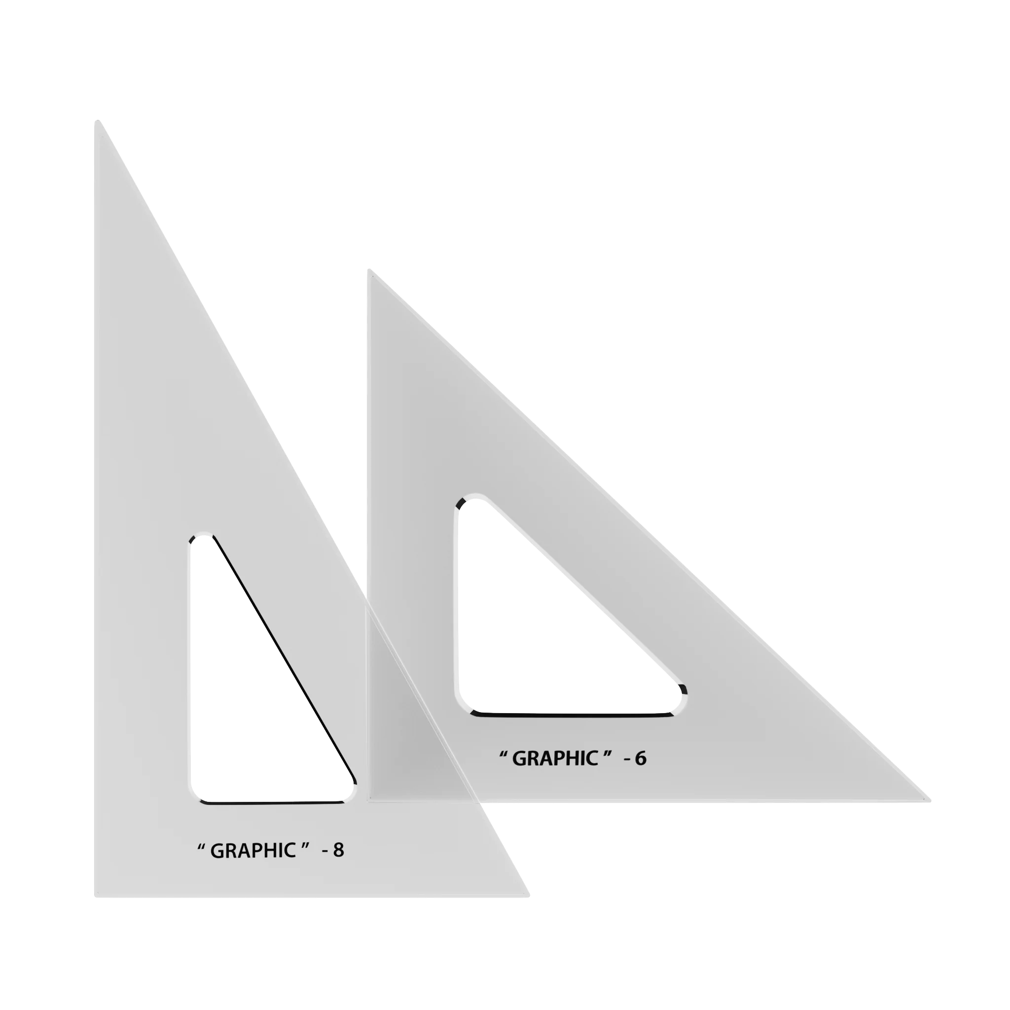 Scholastic Drafting Triangle Set of 2