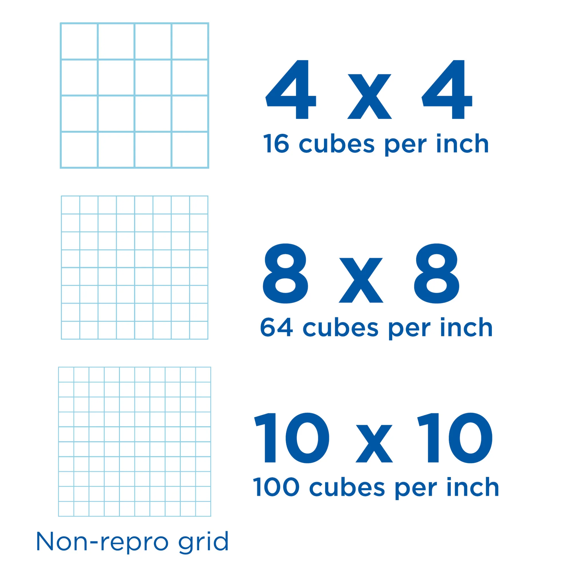 Cross Section Graph Paper Pad / 50 Sheet available in 4x4, 8x8 or 10x10 Grid - Image 11