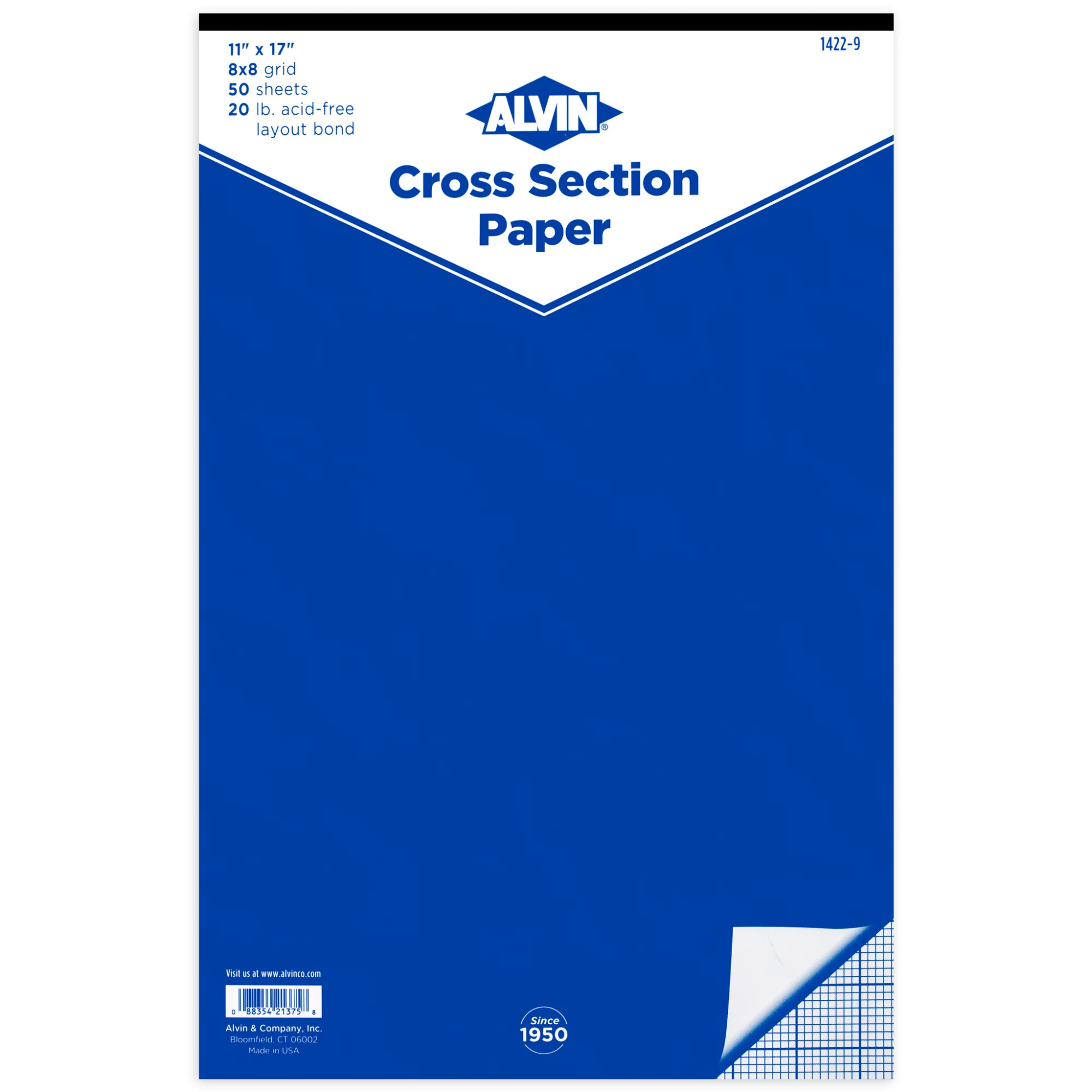 Cross Section Graph Paper Pad / 50 Sheet available in 4x4, 8x8 or 10x10 Grid - Image 26
