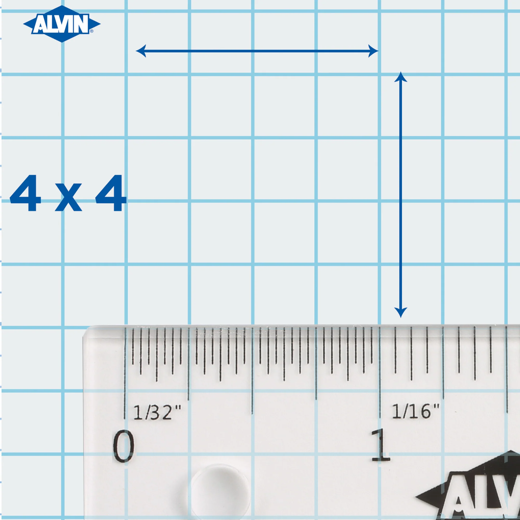 Cross Section Graph Paper Pad / 50 Sheet available in 4x4, 8x8 or 10x10 Grid - Image 4