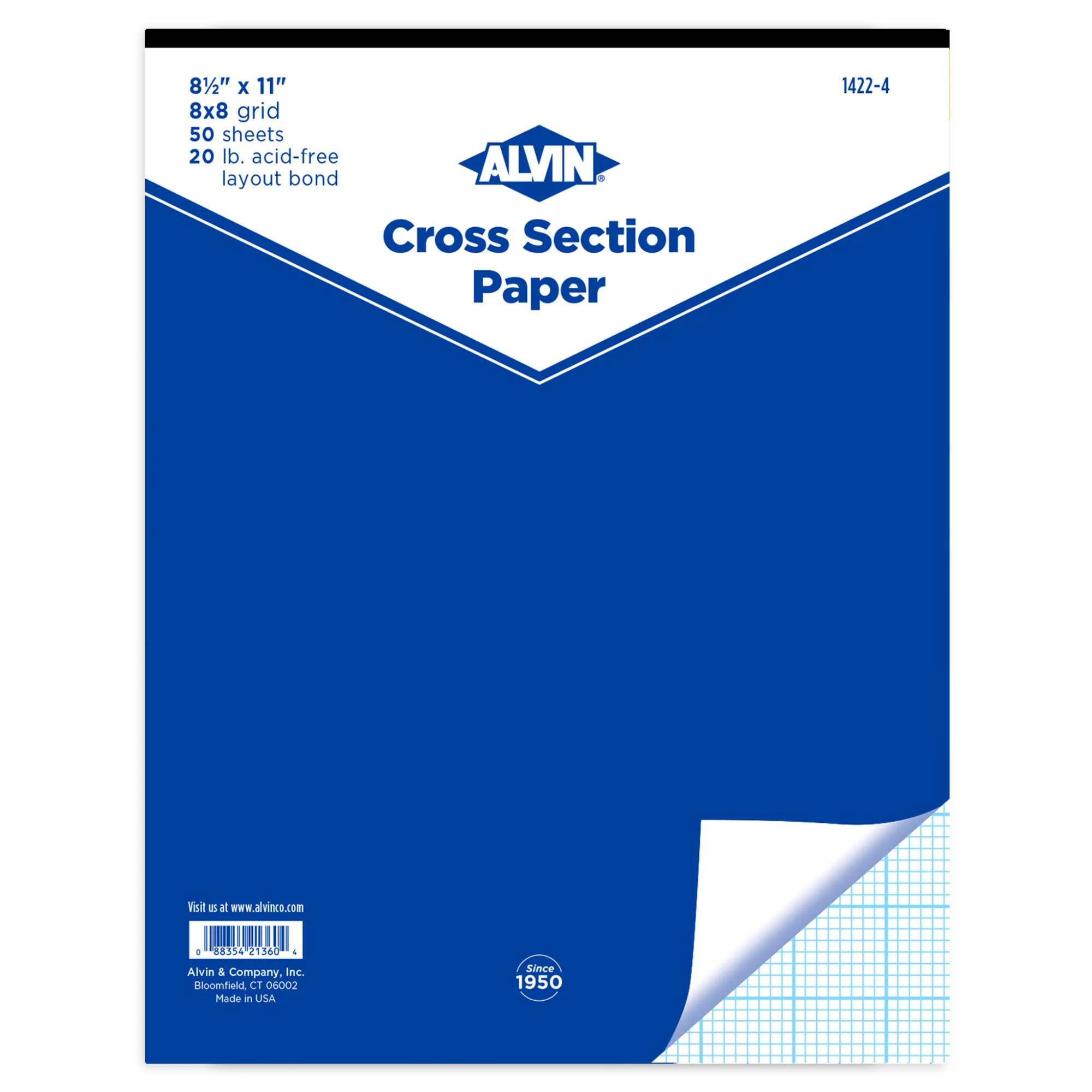 Cross Section Graph Paper Pad / 50 Sheet available in 4x4, 8x8 or 10x10 Grid - Image 7