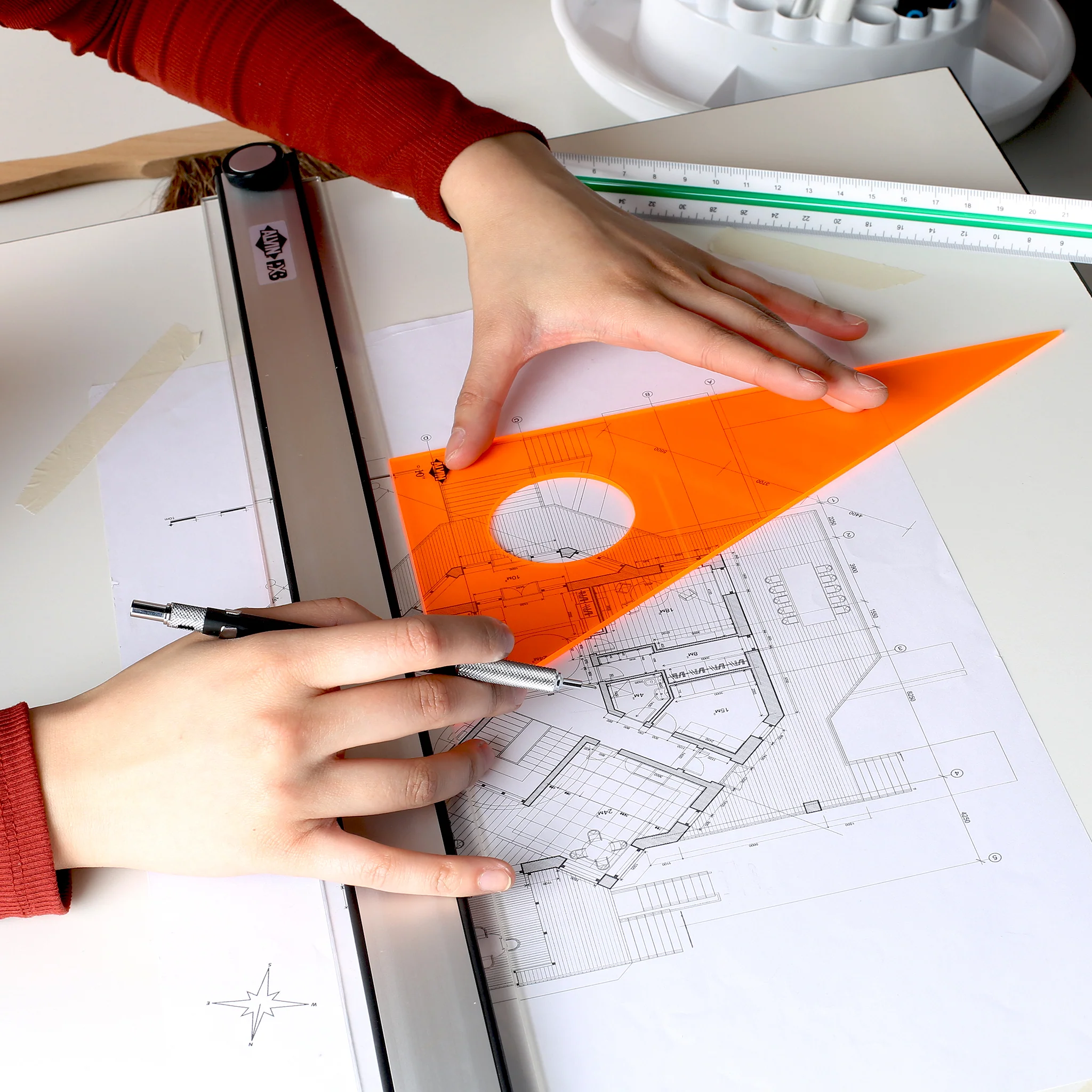 Professional Drafting Triangle (Fluorescent) 30/60 45/90 - Image 22