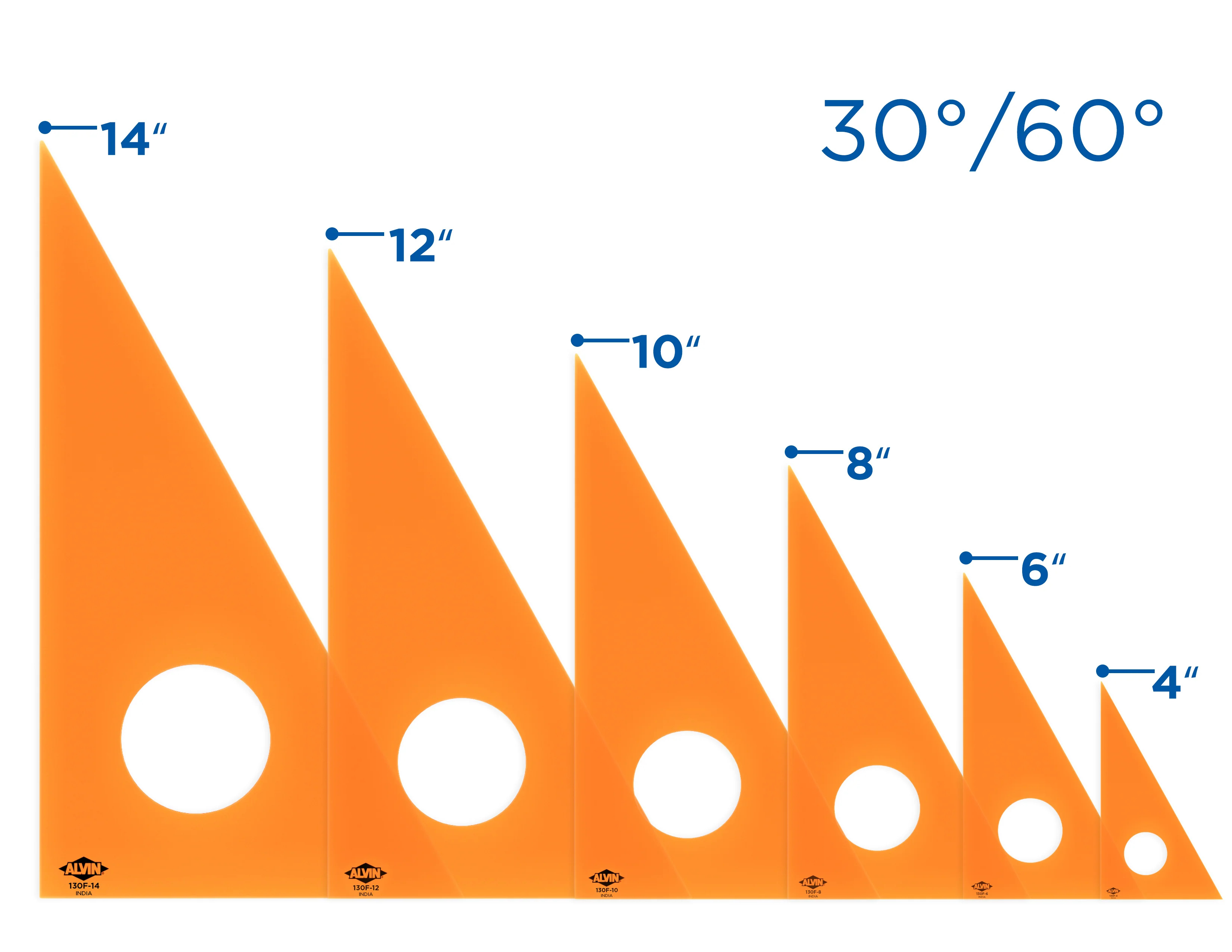 Professional Drafting Triangle (Fluorescent) 30/60 45/90 - Image 36
