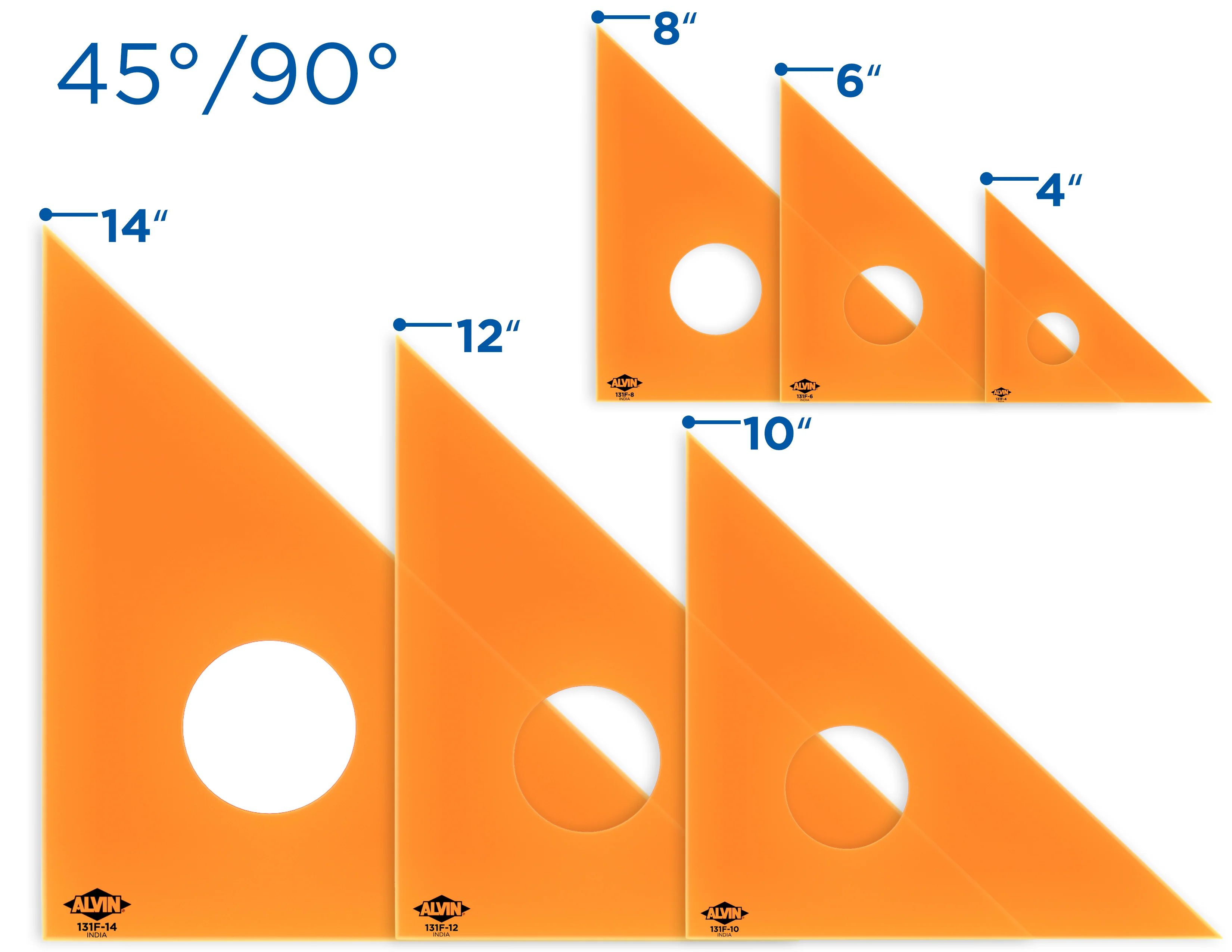 Professional Drafting Triangle (Fluorescent) 30/60 45/90 - Image 69
