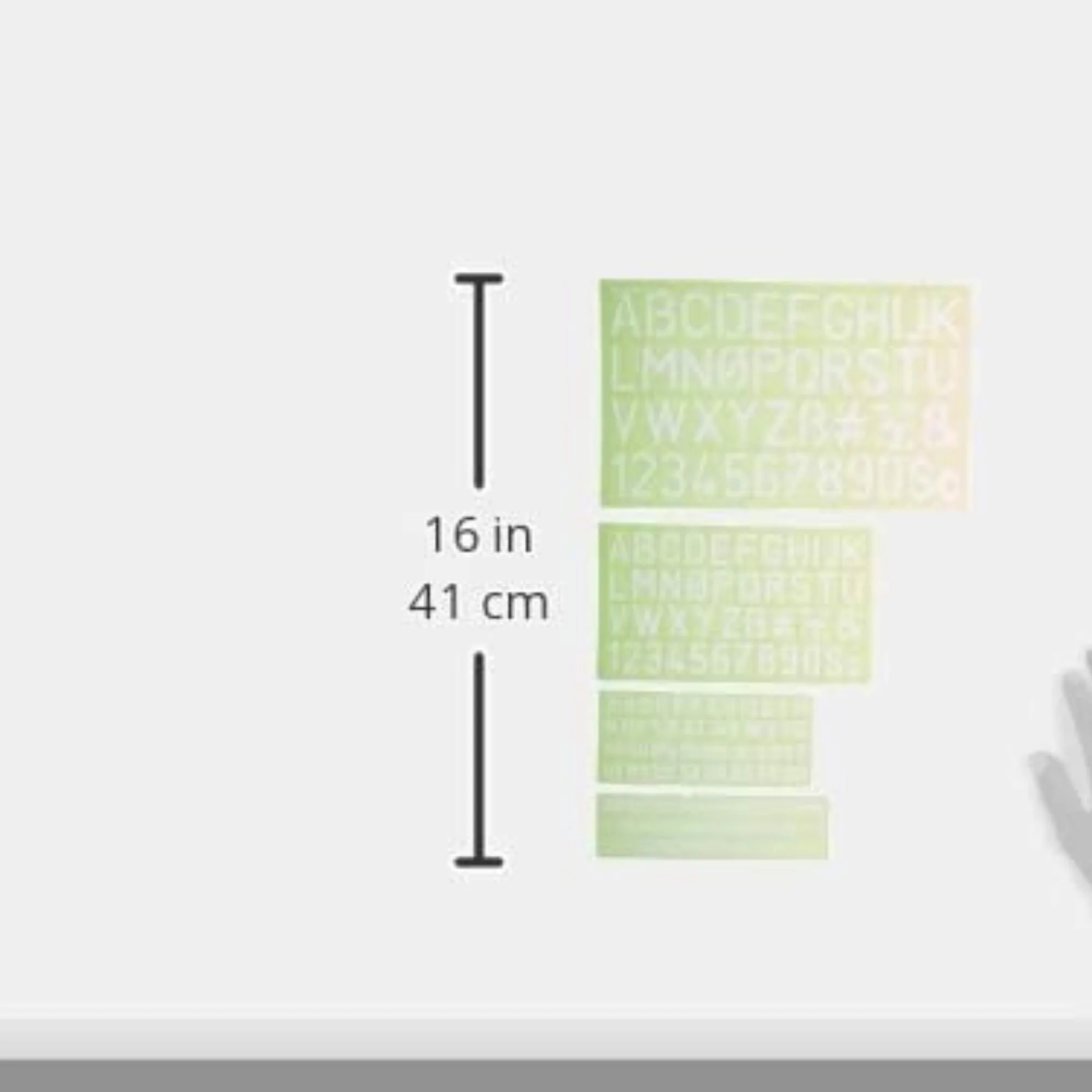Lettering Stencil Guide 4pc - Image 2