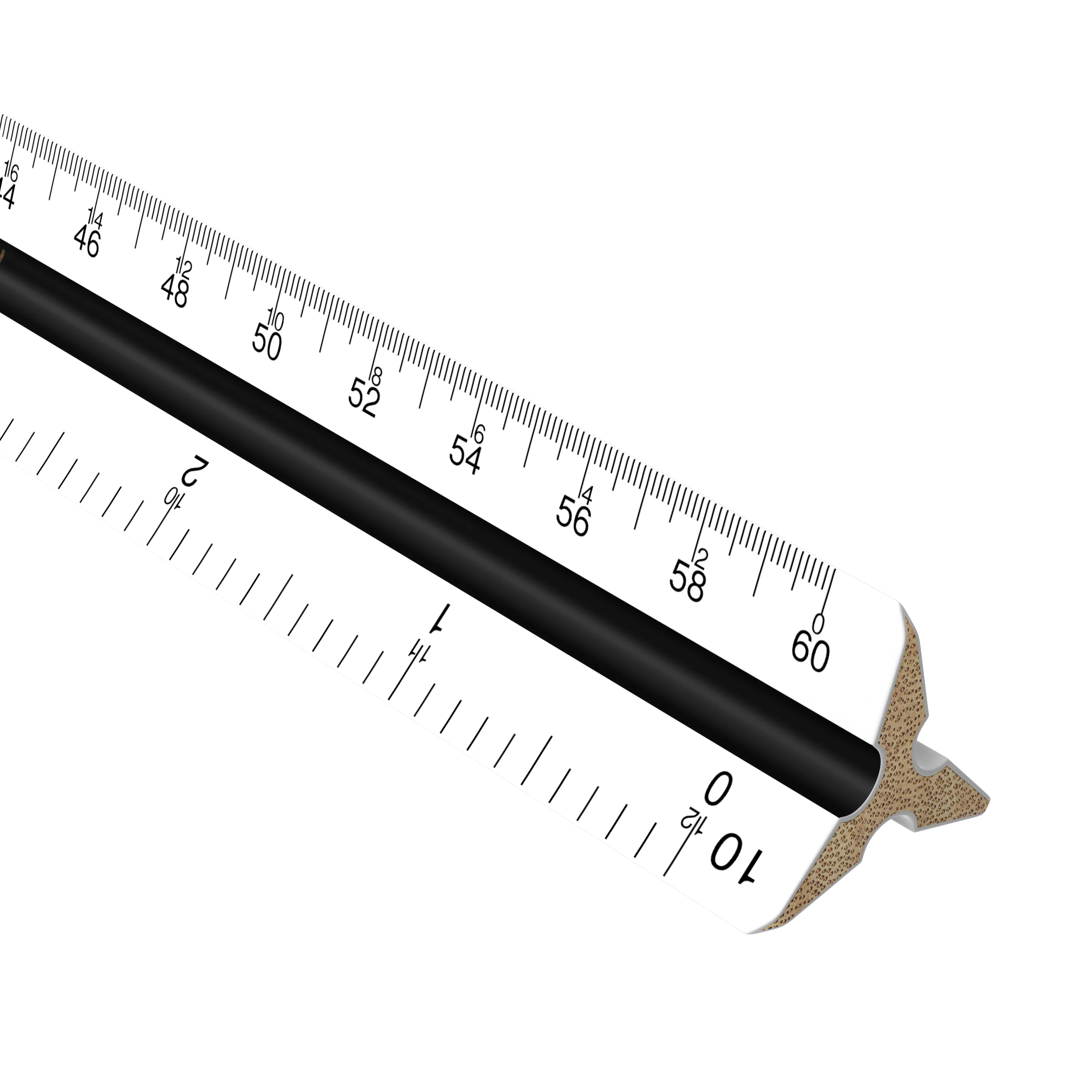 Plastic Triangular Scale 12"