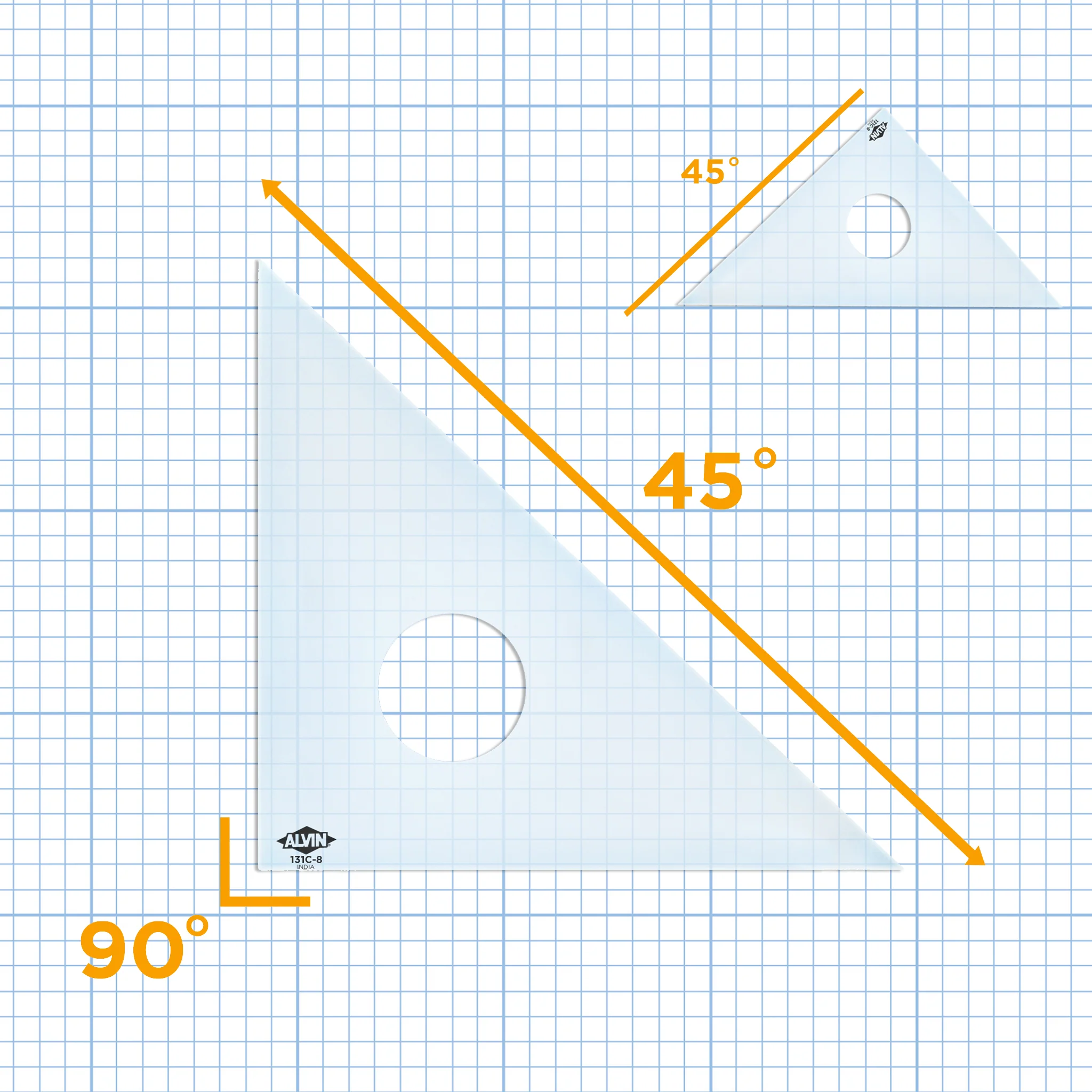 Professional Drafting Triangle (Clear) 30/60 45/90 - Image 27