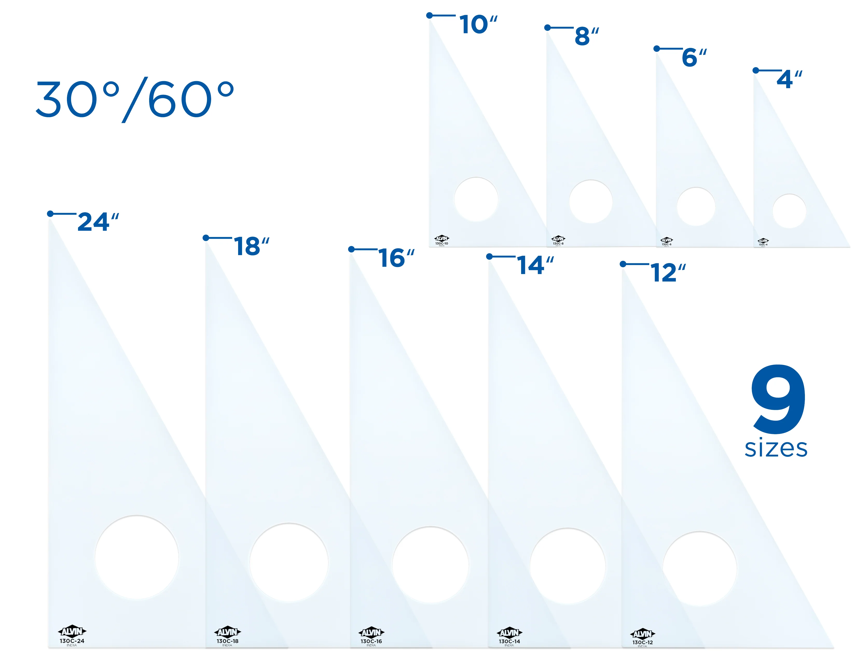 Professional Drafting Triangle (Clear) 30/60 45/90 - Image 69