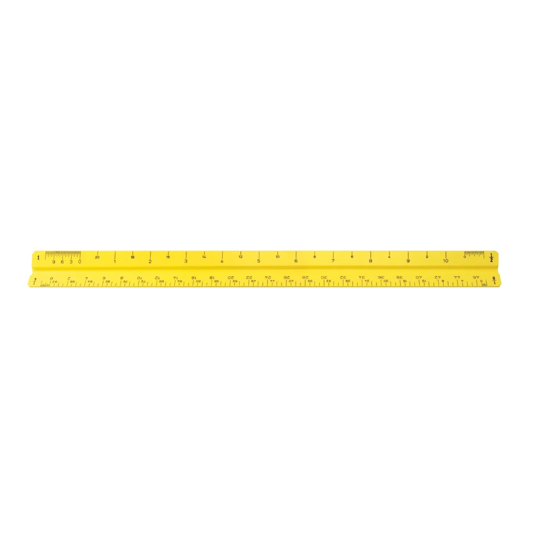 Scale Drftsmn Plas 12" Yellow