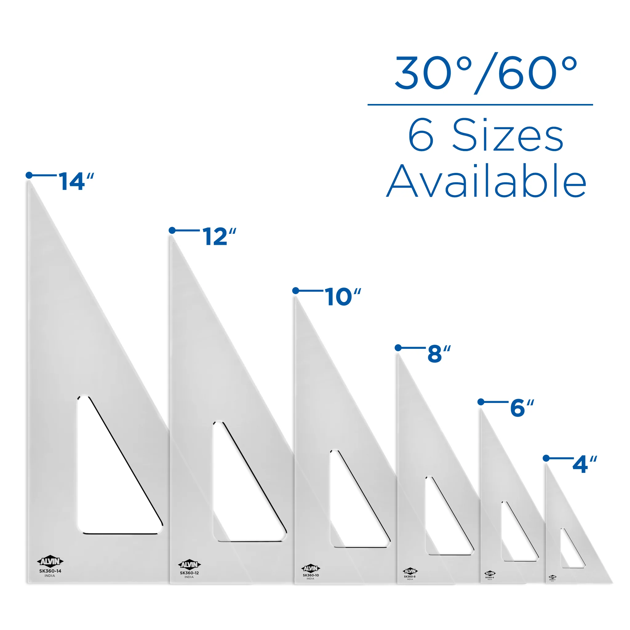 Professional Drafting Triangle (Smoke Tint) 30/60 45/90 - Image 11