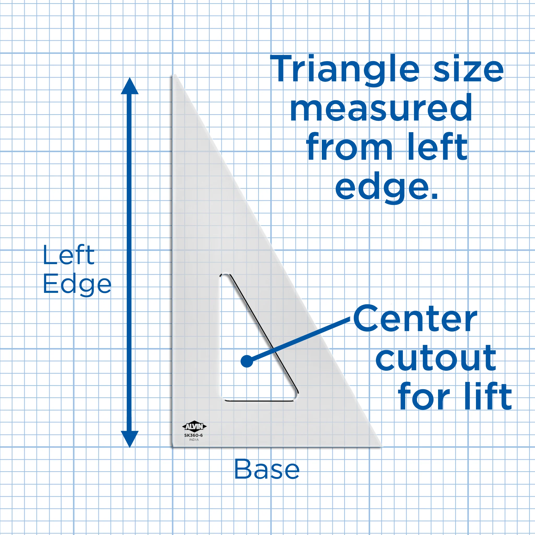 Professional Drafting Triangle (Smoke Tint) 30/60 45/90 - Image 12