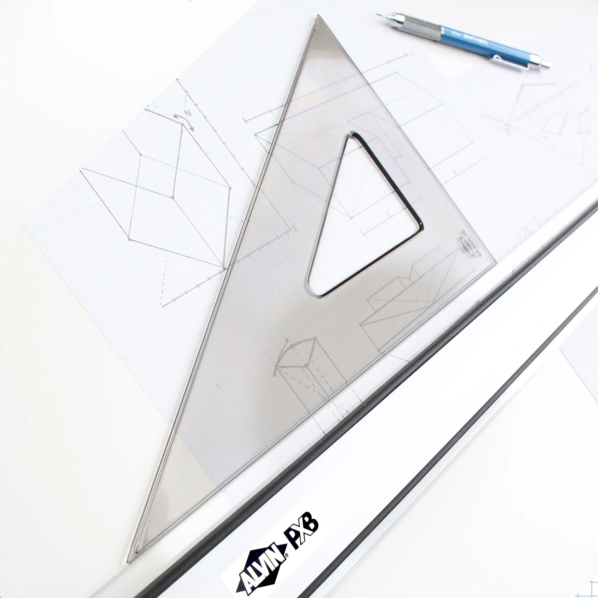 Professional Drafting Triangle (Smoke Tint) 30/60 45/90 - Image 26