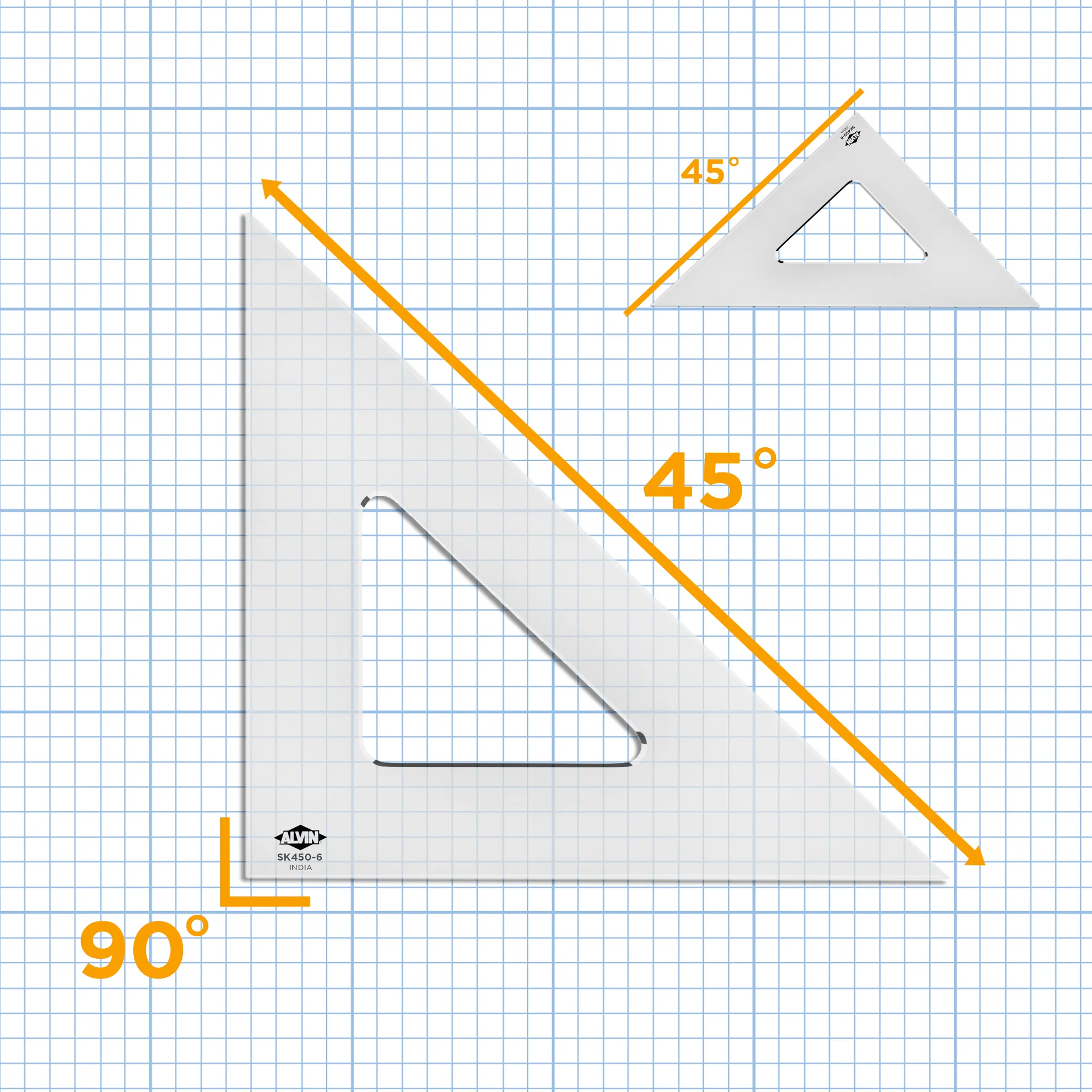 Professional Drafting Triangle (Smoke Tint) 30/60 45/90 - Image 30
