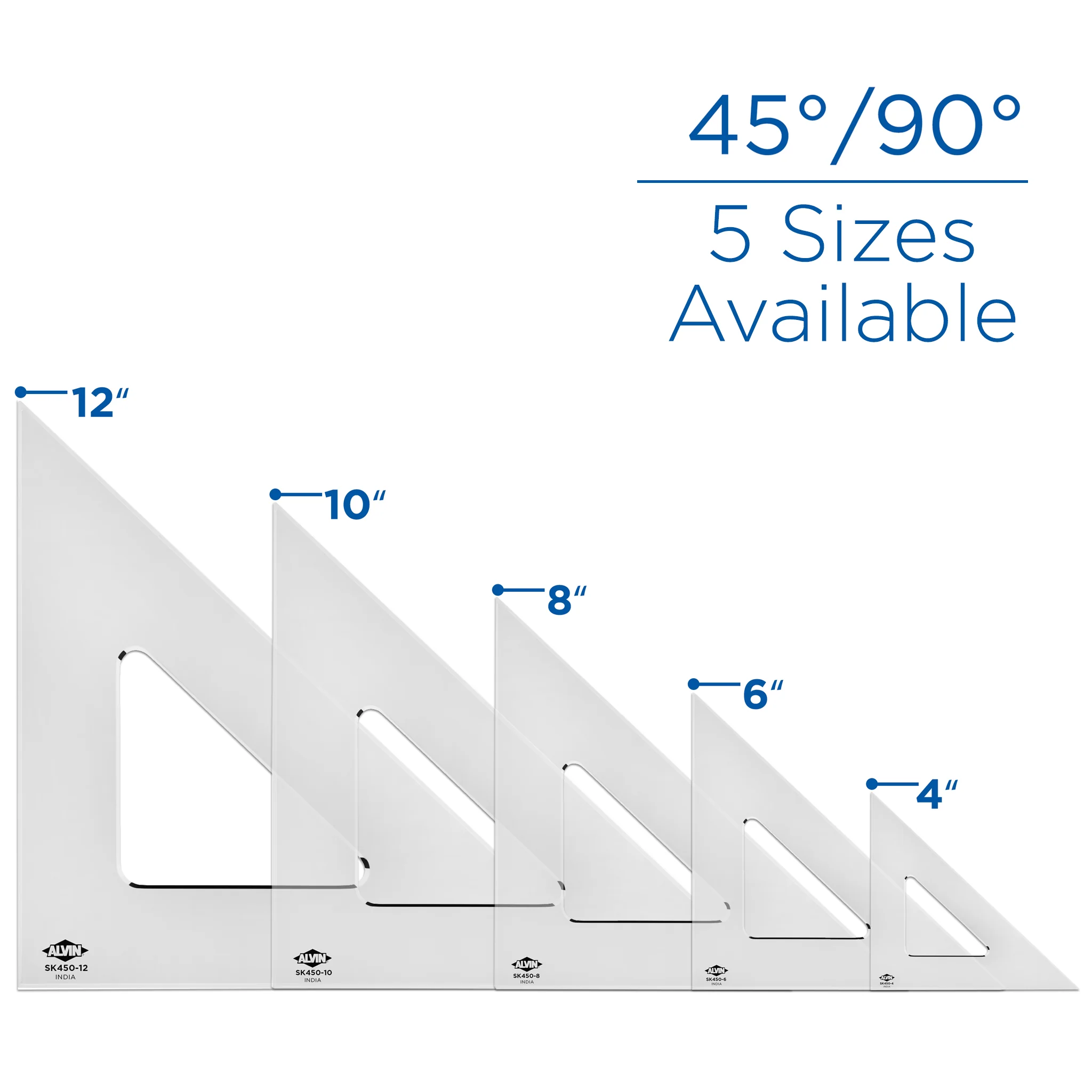 Professional Drafting Triangle (Smoke Tint) 30/60 45/90 - Image 55
