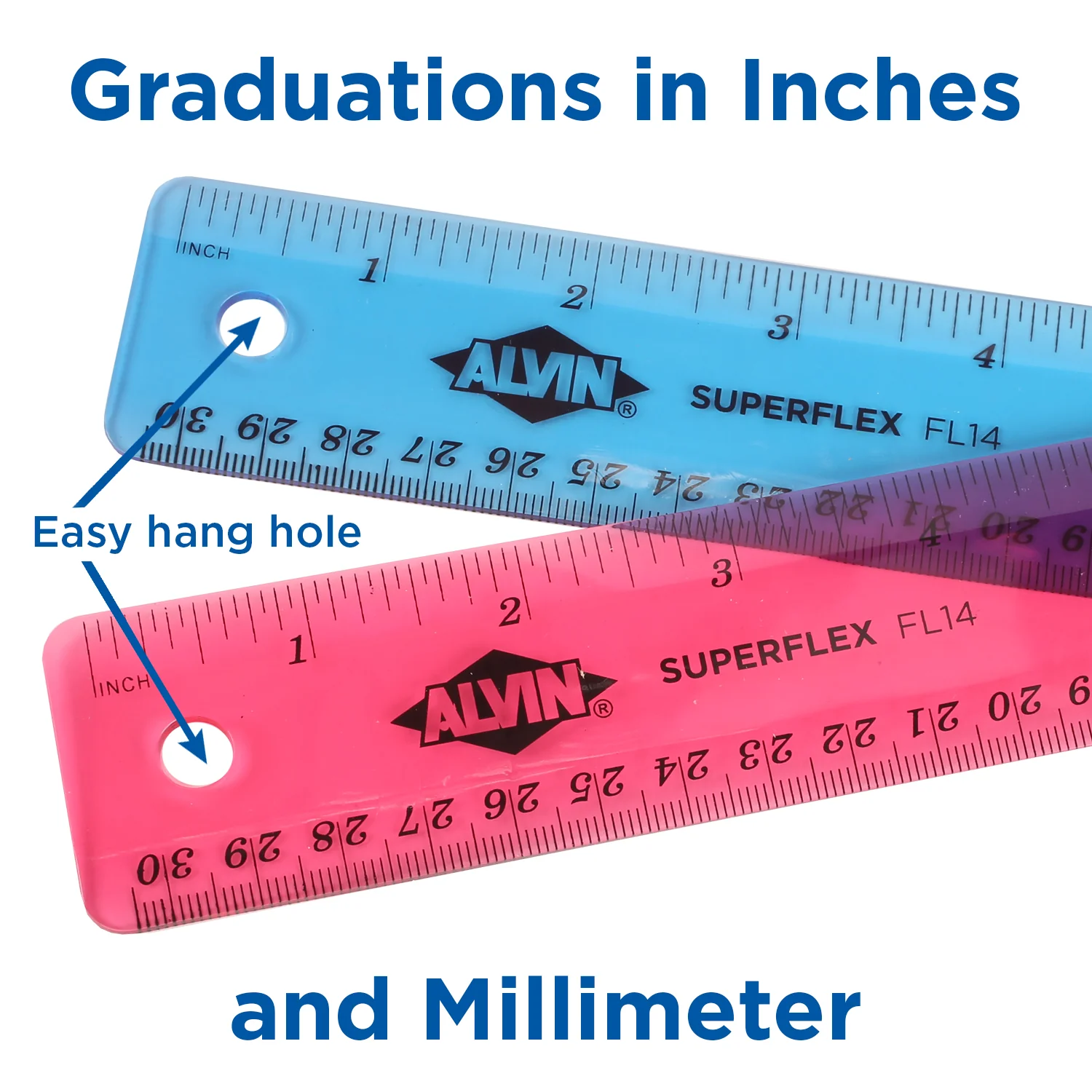 Superflex Plastic Ruler 12" - 24-Pack - Image 4
