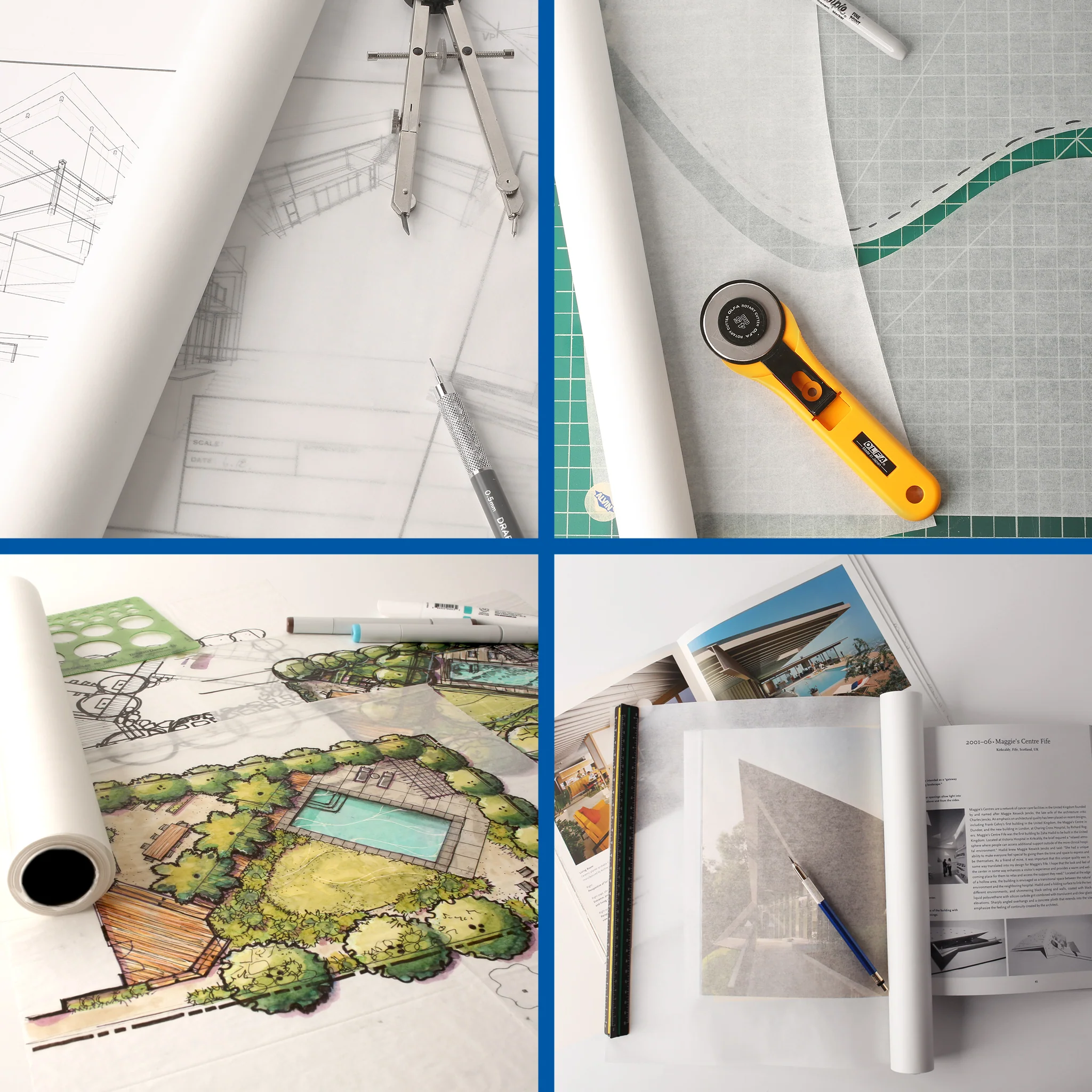 Tracing Paper Roll - Yellow, 50 Yards - Image 12