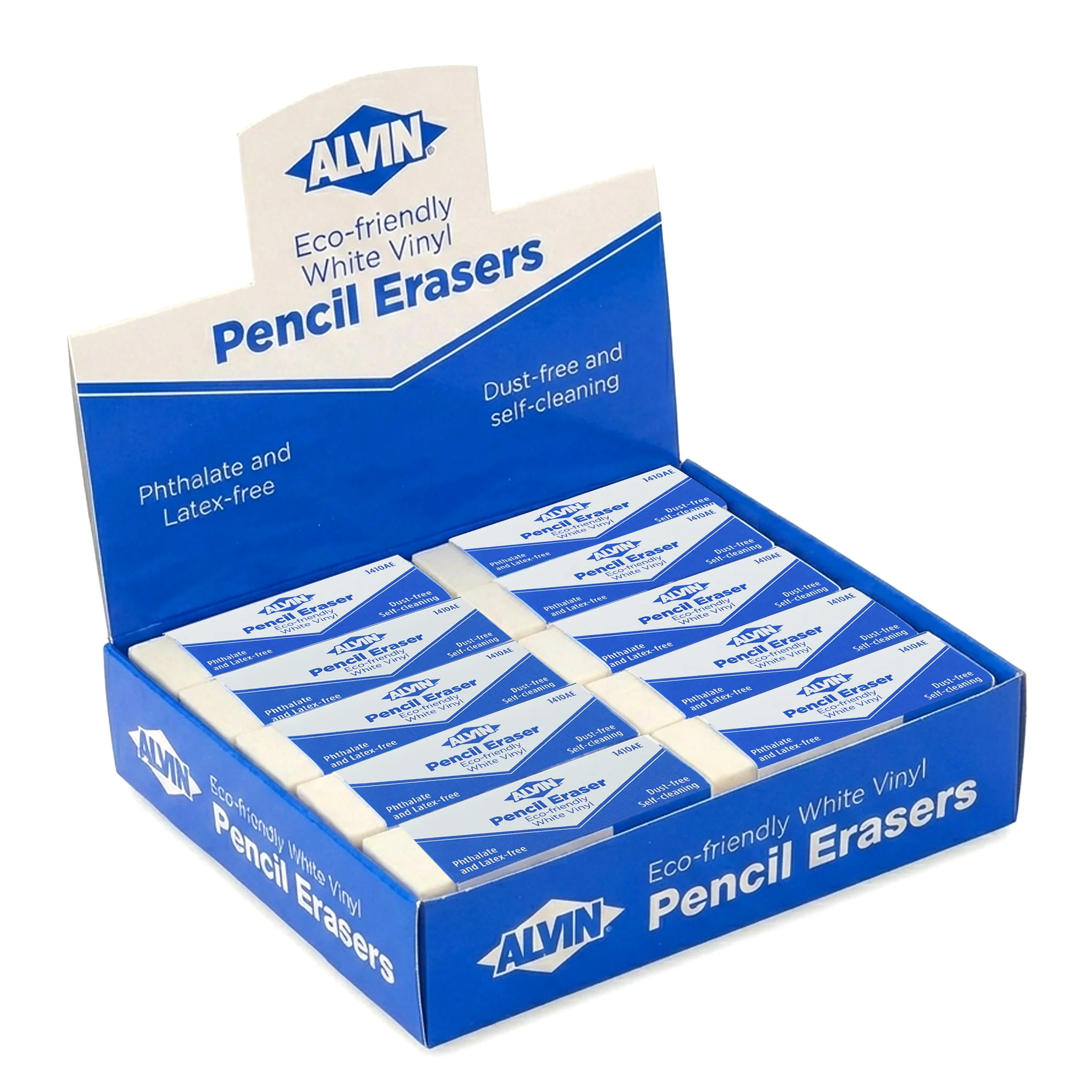 1410AE White Vinyl Erasers - Image 15
