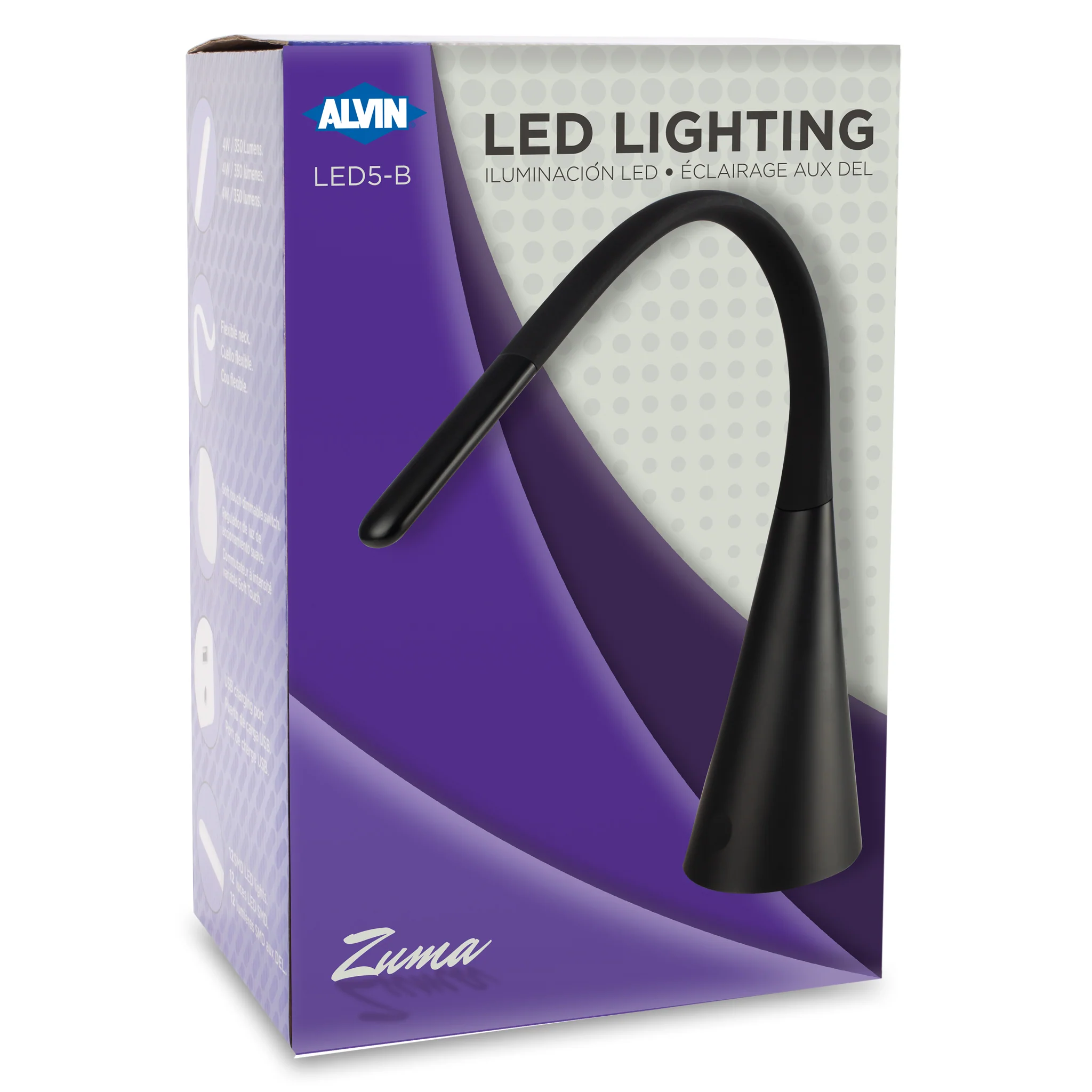 Zuma Desk Lamp - Black (CLOSEOUT) - Image 4