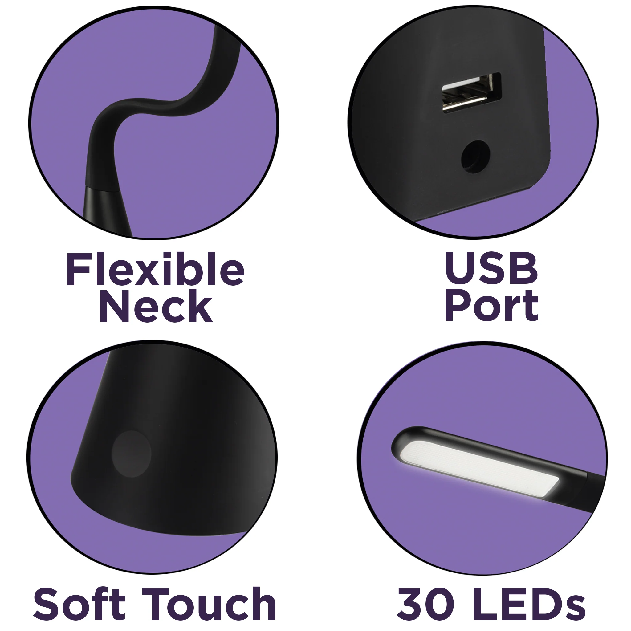 Zuma Desk Lamp - Black (CLOSEOUT) - Image 5